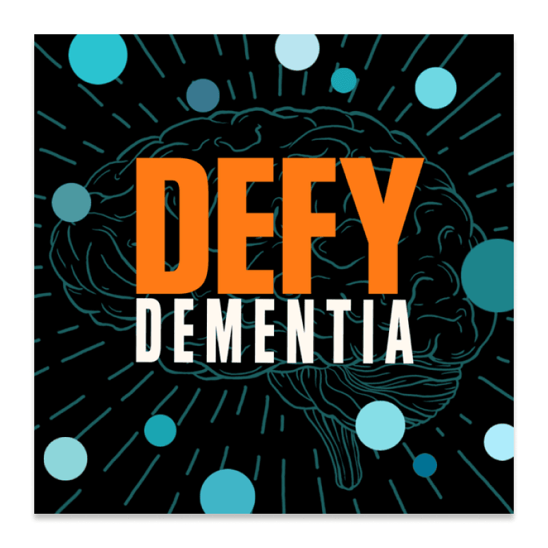 Logo for Defy Dementia podcast